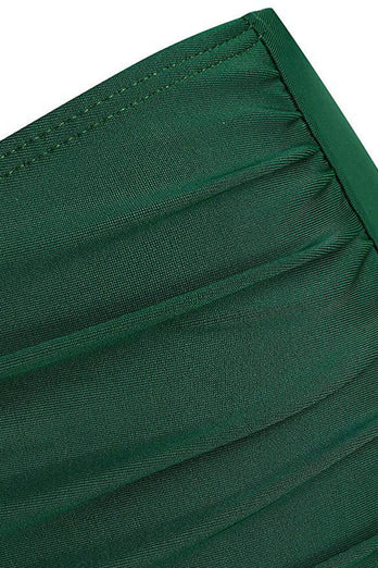 Tweedelige badmode met groene print