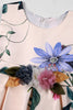 Afbeelding in Gallery-weergave laden, A lijn juweel hals licht blauw bedrukt meisje jurk