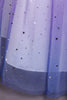 Afbeelding in Gallery-weergave laden, Paarse glitter mouwloze lange meisjesjurk