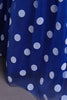 Afbeelding in Gallery-weergave laden, Blauwe A Line Polka Dots Tule Meisjes Jurk