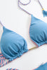 Afbeelding in Gallery-weergave laden, Blauwe tweedelige atletische badmode