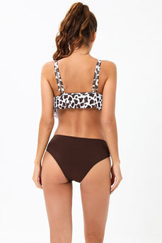 Leopard Two Pieces Brown Badmode