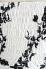 Afbeelding in Gallery-weergave laden, Halter bedrukte witte jaren 1950 jurk met knop
