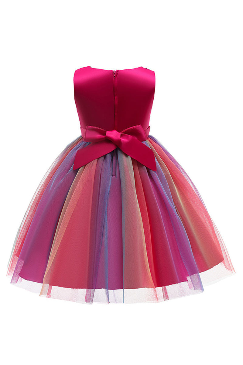 Afbeelding in Gallery-weergave laden, Sprankelende boothals paarse meisjes jurken