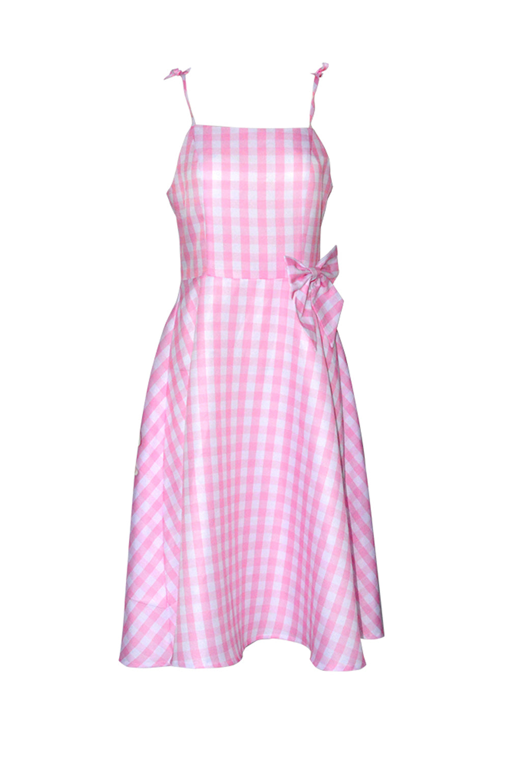 Roze Plaid Pin Up 1950s Dress Accessoire Set