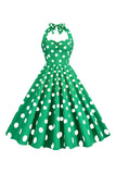 Roze Polka Dots Pin Up Vintage jaren 1950 Jurk