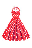 Roze Polka Dots Pin Up Vintage jaren 1950 Jurk