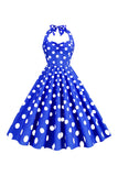 Roze Polka Dots Pin Up Vintage jaren 1950 Jurk