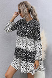 Polka Dots Lange Mouwen Casual Jurk