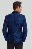 Royal Blue Shawl Revers 2-delig slim fit herenpak