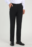 Straight Leg Navy Heren Suits Broek