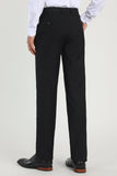 Straight Leg Navy Heren Suits Broek