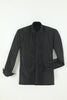 Afbeelding in Gallery-weergave laden, Zwart Heren Patchwork Lange Mouwen Pak Shirt