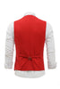 Afbeelding in Gallery-weergave laden, Rode Single Breasted Shawl Revers Heren Pak Vest