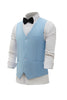 Afbeelding in Gallery-weergave laden, Lichtblauw Single Breasted Shawl Revers Heren Pak Vest