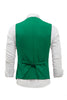Afbeelding in Gallery-weergave laden, Groene Single Breasted Shawl Revers Heren Pak Vest