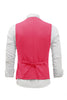 Afbeelding in Gallery-weergave laden, Fuchsia Single Breasted Shawl Revers Heren Pak Vest