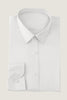 Afbeelding in Gallery-weergave laden, Wit Massief Lange Mouwen HerenPak Shirt