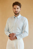 Lange mouwen Camel Solid Suit Shirt