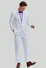 Afbeelding in Gallery-weergave laden, Heren Slim Fit 2-delig pak met één knop met sjaal revers smoking voor thuiskomst