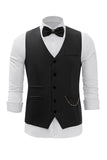 Bordeaux sjaal revers single breasted heren pak vest