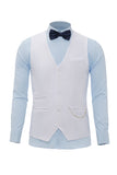 Bordeaux sjaal revers single breasted heren pak vest