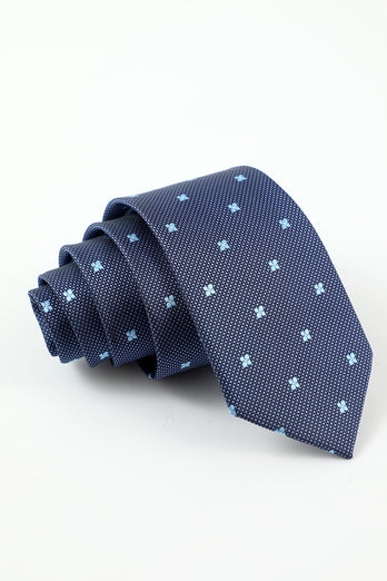 Marine Heren 5-delige accessoire set stropdas en vlinderdas pocket vierkante bloem revers pin tie clip