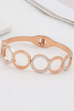 Antieke titanium stalen uitsparing ronde armband