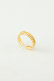 Gouden Zirkoon Ring met Parel