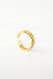 Gouden Zirkoon Ring met Parel