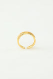 Gouden Zirkoon Ring met Parel