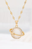 Gouden Fashion Planet Cat's Eye Ketting