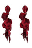 Afbeelding in Gallery-weergave laden, Rode Bloemblaadje drop oorbellen