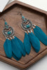 Afbeelding in Gallery-weergave laden, Peacock Blauw Boho Style Drop Oorbellen