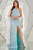 Afbeelding in Gallery-weergave laden, Een schouder Pailletten Zeemeermin Gala jurk