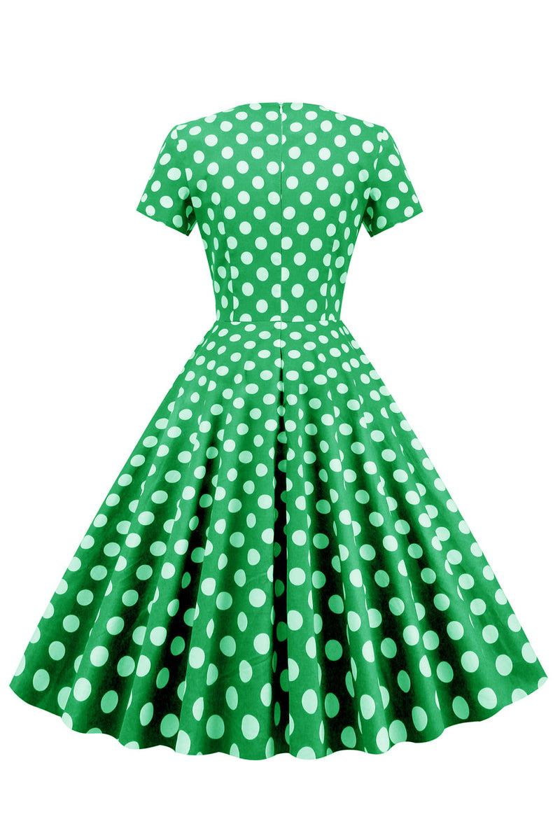 Afbeelding in Gallery-weergave laden, Polka Dots Swing jaren 1950 Jurk