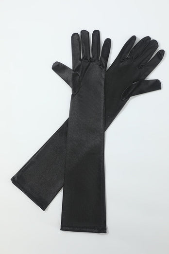 Zeven stuks ketting handschoenen 1920s party accessoires set