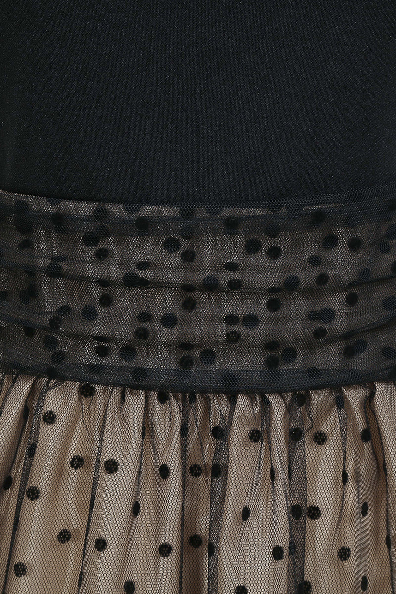 Afbeelding in Gallery-weergave laden, Zwarte Polka Dots Vintage jaren 1950 Jurk