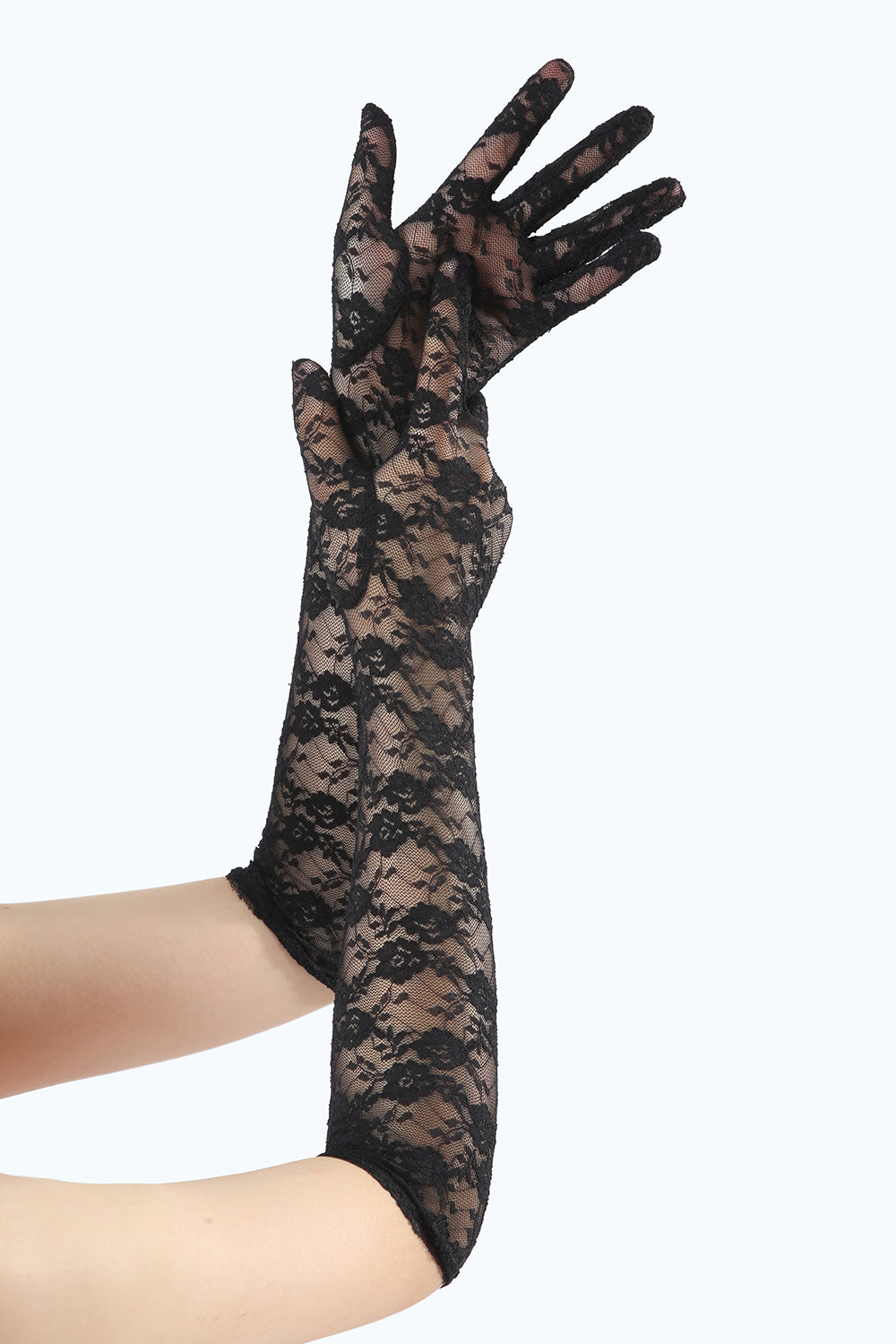 Black Lace Gatsby Party handschoenen