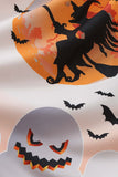 V-hals bedrukte Halloween jurk met riem