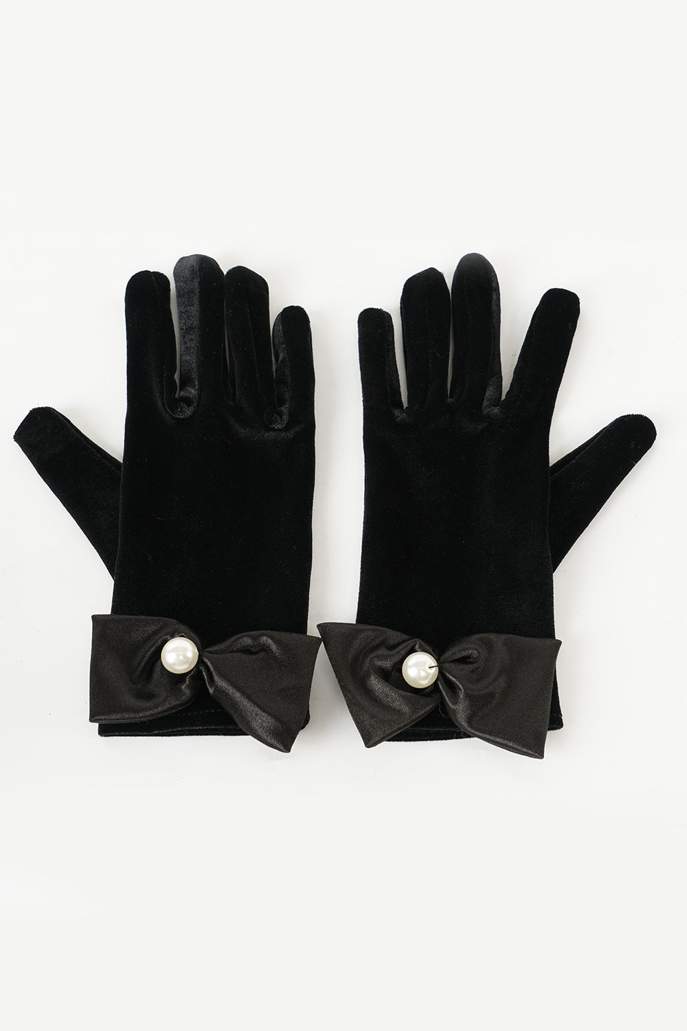 Zwarte Fluwelen Handschoenen