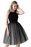 Tweekleurige stiksels 7-laags mesh tule tutu rok