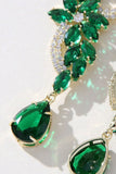 Groene Strass Kralen Prom Oorbellen