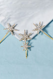 Simple Star Golden Strass Hair Clip