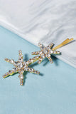 Simple Star Golden Strass Hair Clip