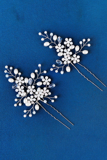 Handgemaakte kralen parel bruids haar pin