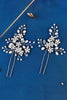 Afbeelding in Gallery-weergave laden, Handgemaakte kralen parel bruids haar pin