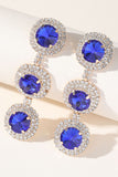 Meerlaagse ronde strass oorbellen