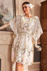 Afbeelding in Gallery-weergave laden, Witte Sprankelende Batwing jaren 1920 jurk met pailletten
