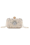 Champagne Strass Pearl Party Handtas